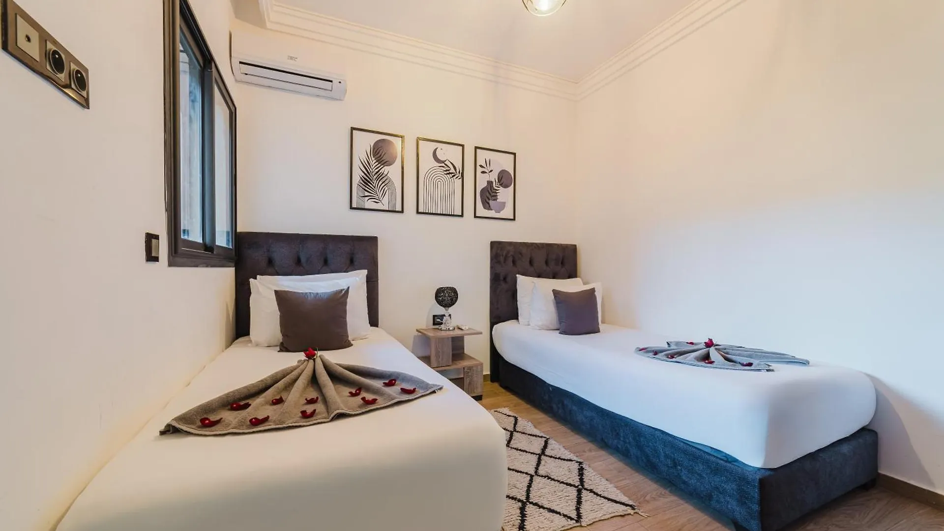 New Apartment Proche M Avenue , Swimming Pool , Fibre Optique Wifi , Parking Marraquexe Marrocos