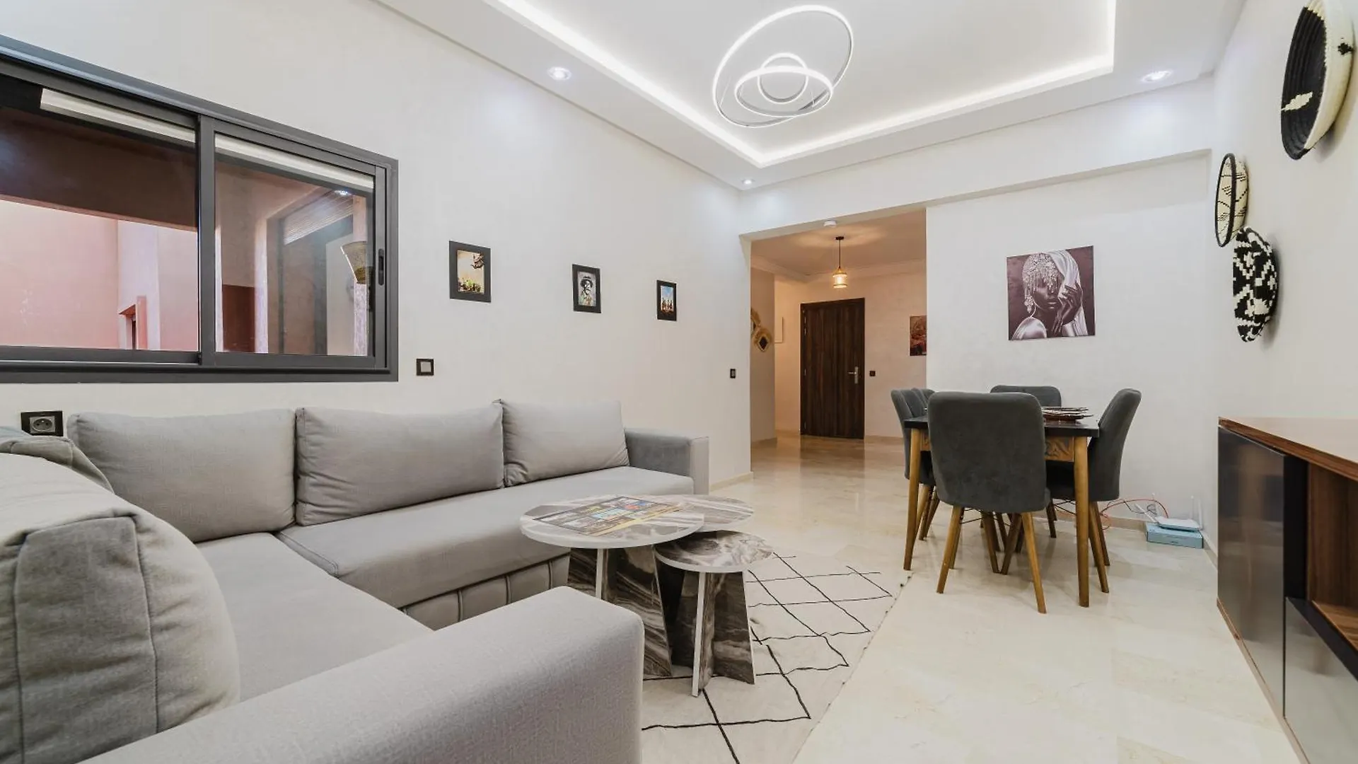 New Apartment Proche M Avenue , Swimming Pool , Fibre Optique Wifi , Parking Marraquexe 0*,